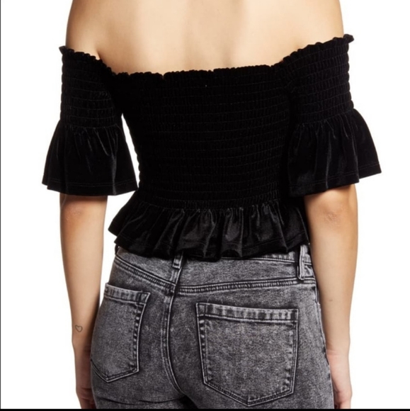 NWT B.P. velour crop top - Picture 4 of 7